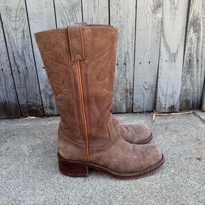 Vintage FRYE suede Campus Boots size 8